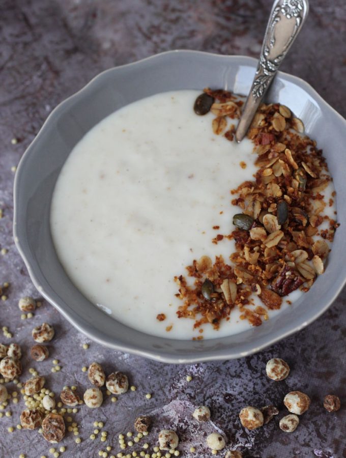 Növényi joghurt földi mandulából, probiotikus kultúrával, fermentáló gépben - magmentes, vegán recept |mindenmentes.hu