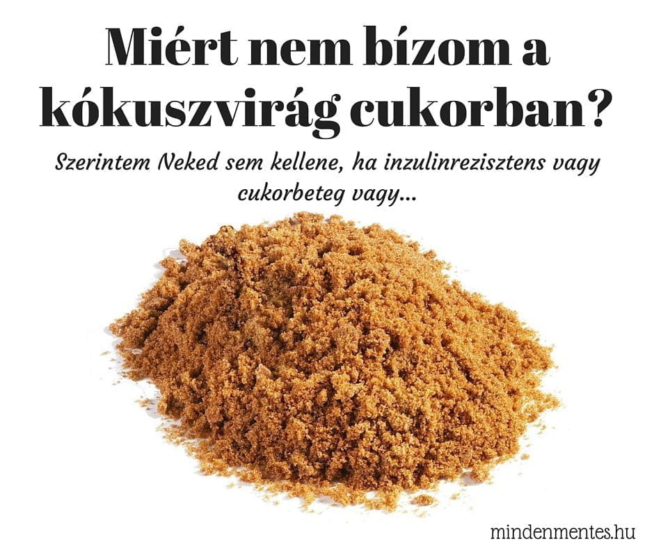 kókuszvirág cukor dm