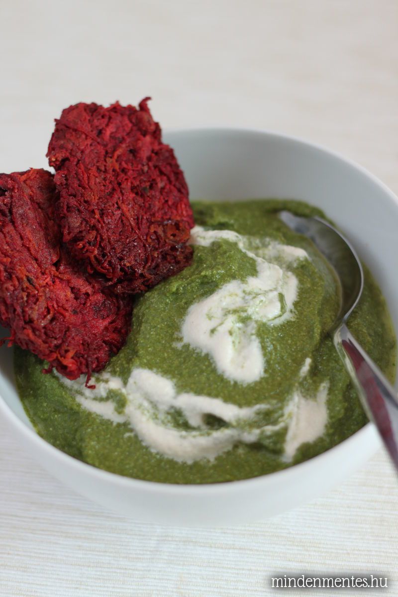 Krémes spenót (tejtermékmentes, gluténmentes, vegán recept)