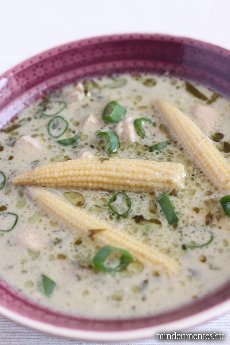 Kókuszos thai csirkeleves - #gluténmentes #tejmentes mindenmentes.hu