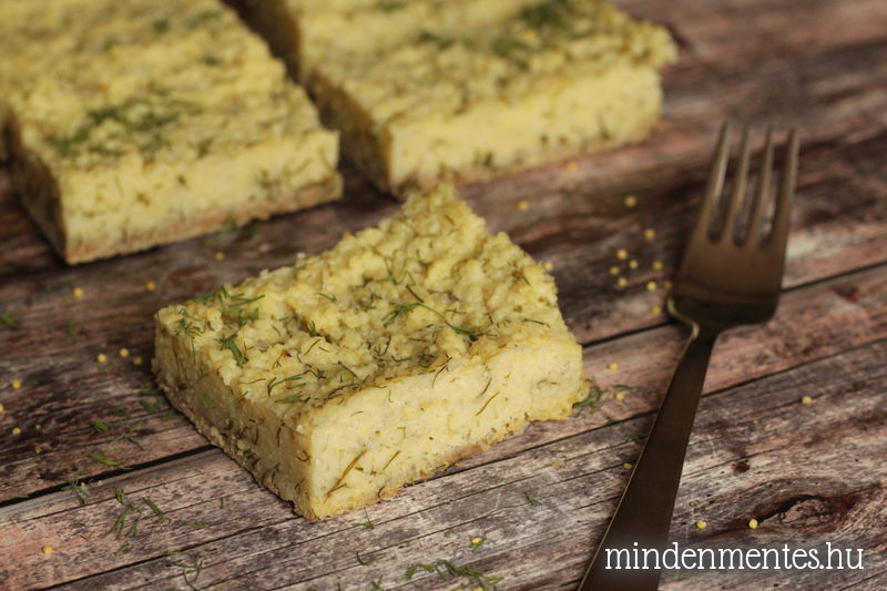 Kapros túrós lepény mindenmentesen (tej-, tojás-, gluténmentes, vegán recept) |mindenmentes.hu
