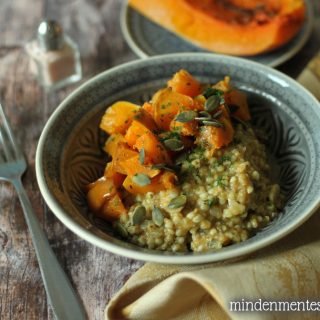 Sütőtökös #hajdina rizottó: laktató mégis frissítő őszi egytálétel. #Gluténmentes, IR-barát, tejmentes, tojásmentes, #vegán #recept. |mindenmentes.hu