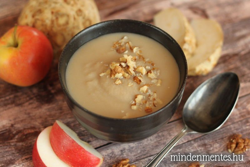 Zellerkrémleves - IR-barát, gluténmentes, tejmentes, vegán recept |mindenmentes.hu