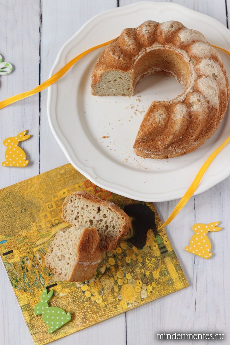 Citromos gluténmentes kuglóf (cukormentes, vegán) |mindenmentes.hu