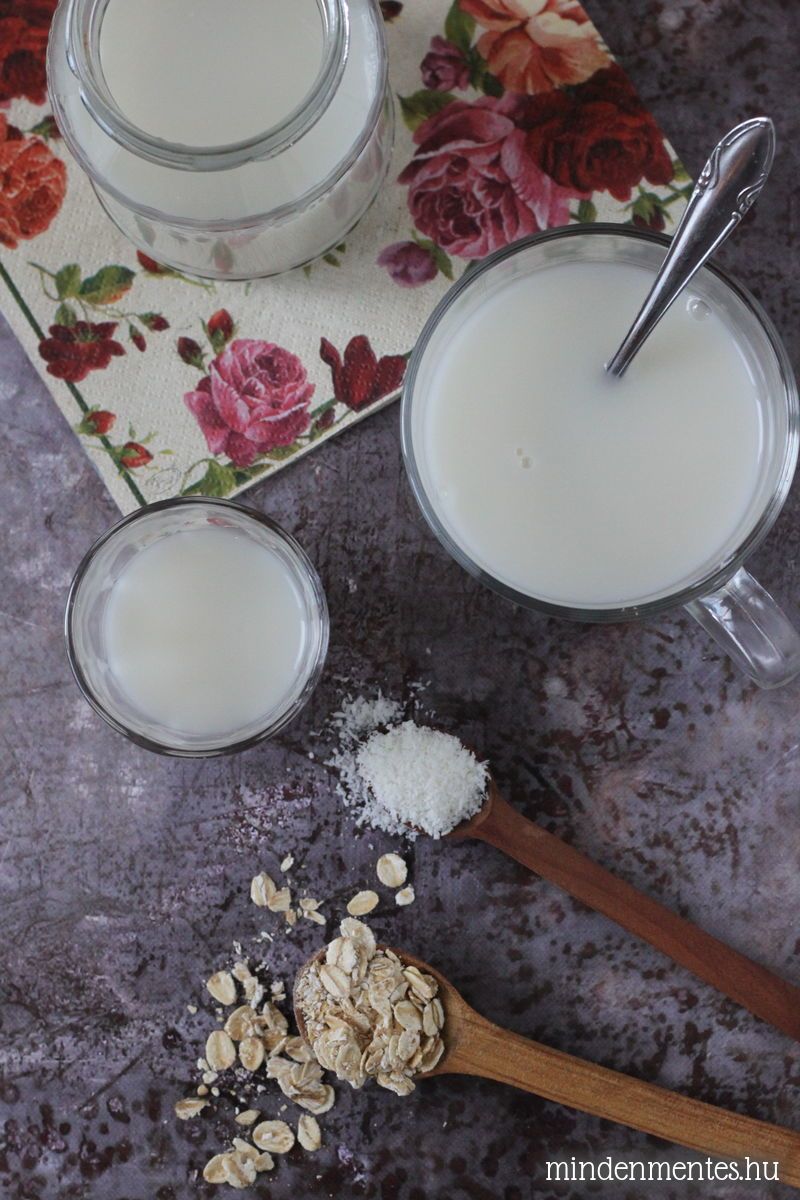 Kókuszos zabtej házilag - #tejmentes, #vegán recept |mindenmentes.hu
