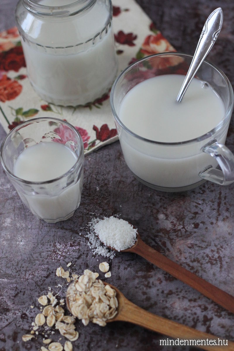 Kókuszos zabtej házilag - #tejmentes, #vegán recept |mindenmentes.hu