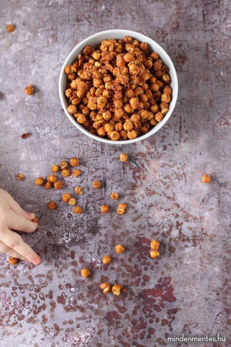 Füstös - "sajtos" pirított csicseriborsó: gluténmentes, vegán, IR-barát nasi |mindenmentes.hu