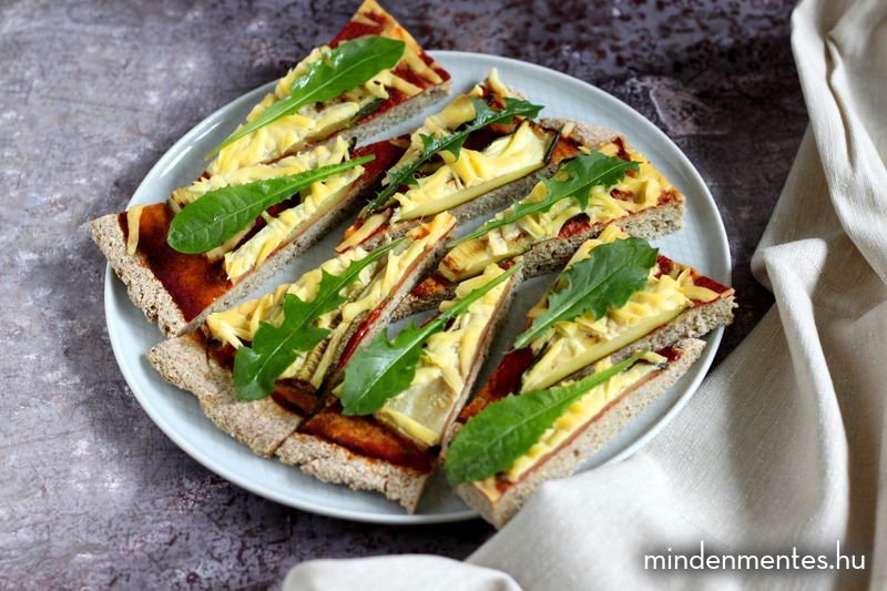 Pizza teljes értékű gluténmentes gabonákból (vegán) |mindenmentes.hu
