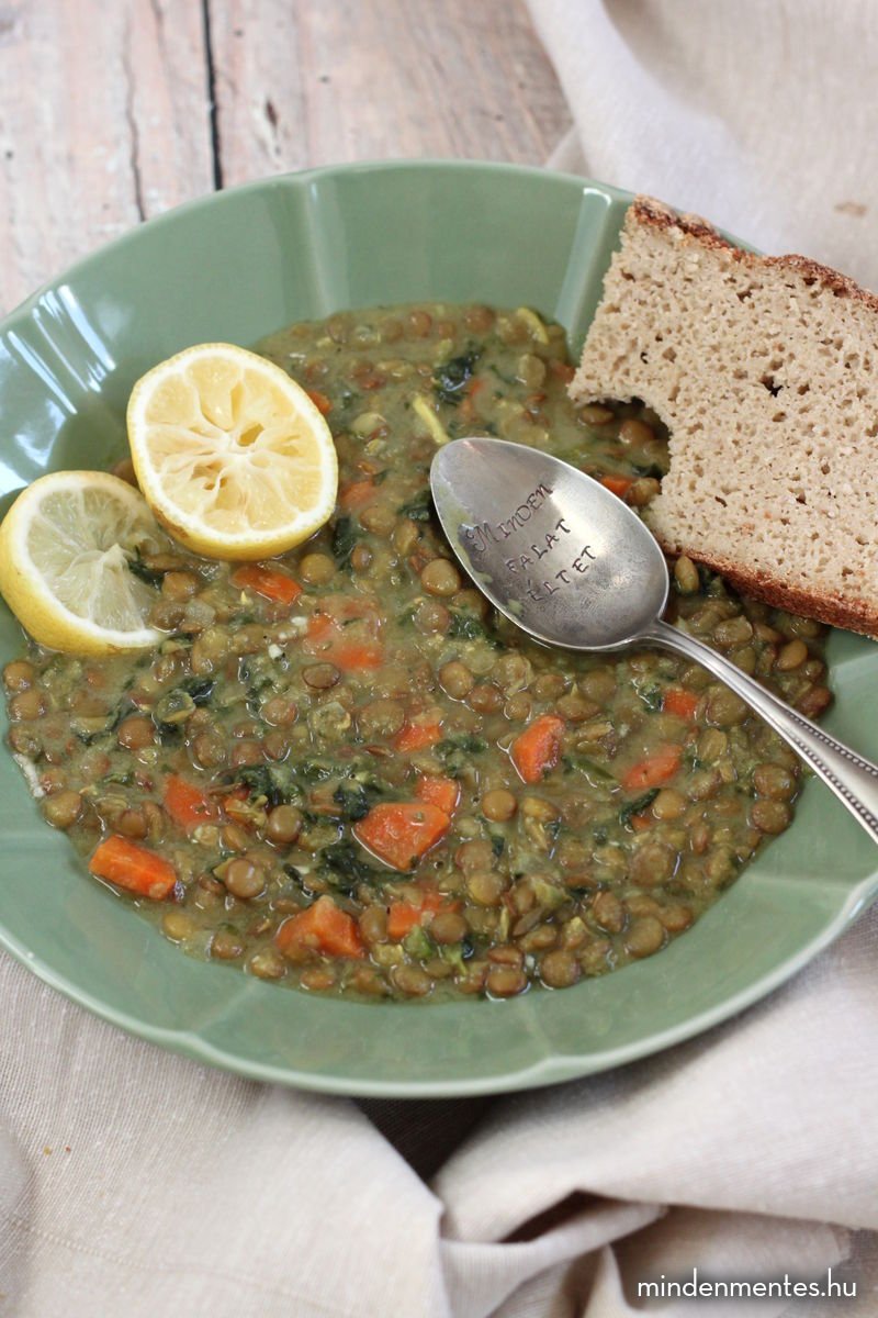Citromos, kurkumás lencseleves (vegán, TÉNÉ) |mindenmentes.hu