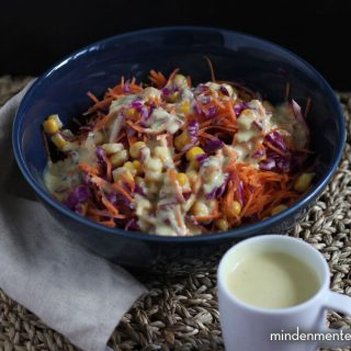 Citromos-kurkumás salátaöntet (olajmentes, vegán, TÉNÉ) |mindenmentes.hu